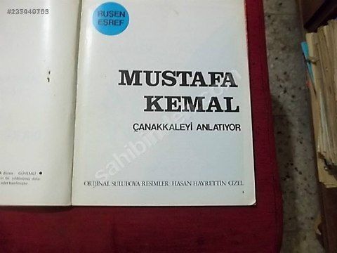 Kitap Satlk Mustafa Kemal anakkale'yi anlatyor 1981 basm