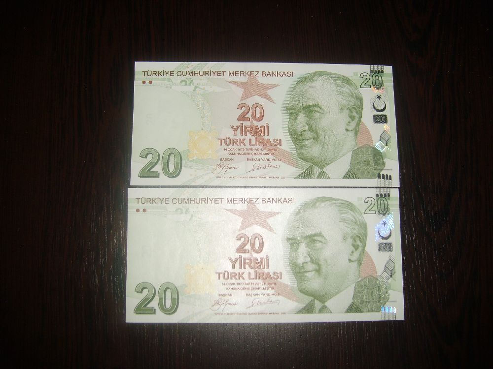 Paralar Trkiye Satlk 20 Trk Liras
