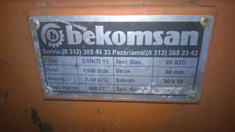 Kompresr Komsan Satlk 600 lt orjinal hava kompresr sper basnl