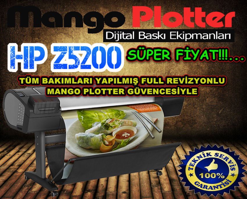 Plotter Satlk Hp Z5200 Sper Fiyat Sfr Ayarn Full Revizyonlu