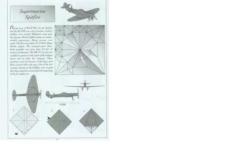 Uak Maketleri Satlk 18 adet origami gereki uak maketi plan kitab