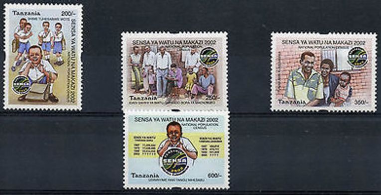 Pullar Satlk Tanzanya 2002 Damgasz Ulusal Nfus Saym Serisi