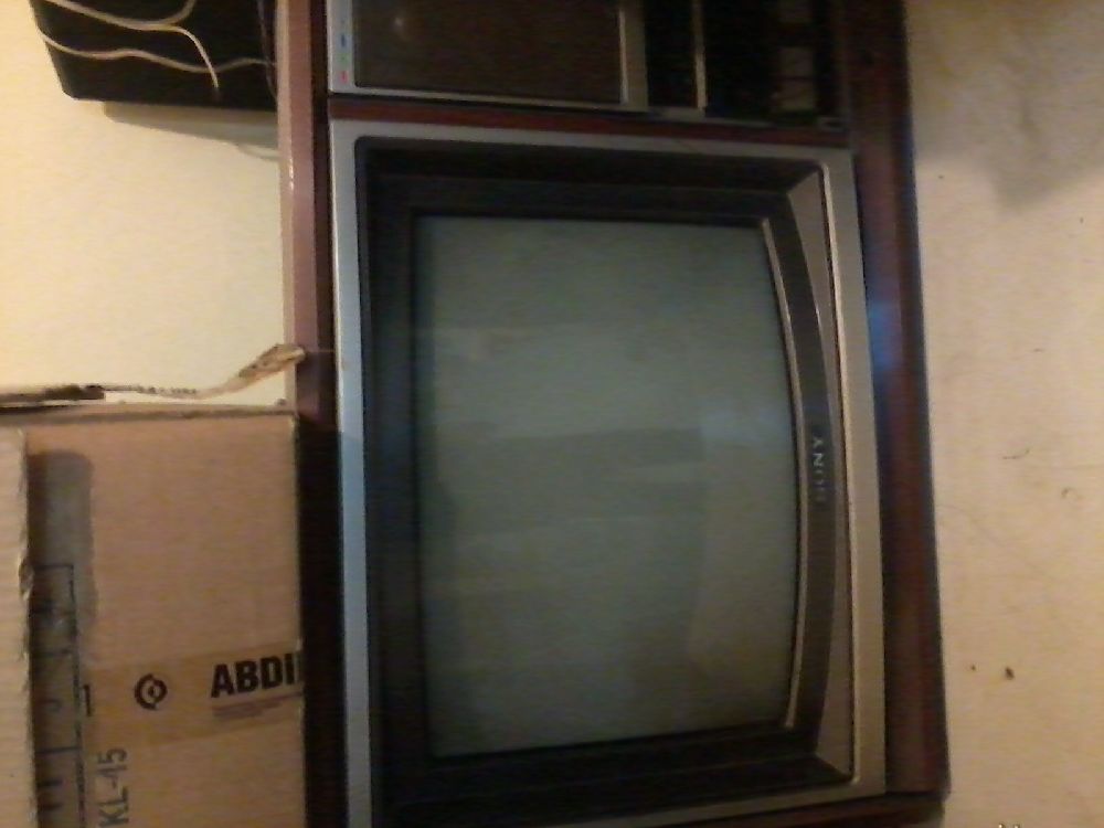 Televizyon Antika tv Satlk Sony antika tahta kasa tv