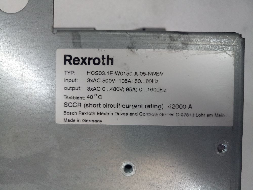 Dier Elektrik Malzemeleri Satlk Rexroth Hcs03.1E-W0150-A-05-Nnbv