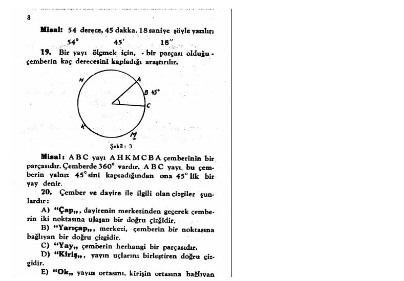 Tarih Kitaplar Satlk Ataturk un yazdg geometri kitab