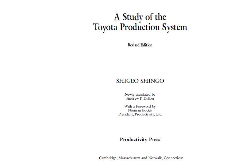 Yabanc Dil Kitaplar Satlk Toyota Production System