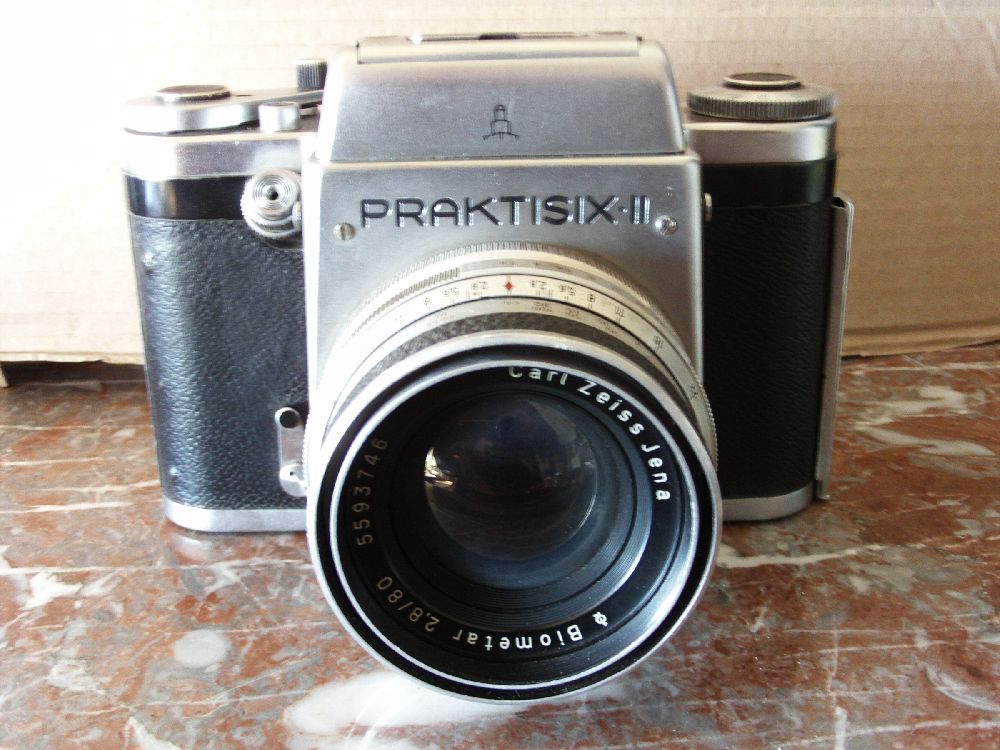 Filmli Fotoraf Makinalar Satlk Praktisix 2 1964 Medium format Slr fotoraf makine