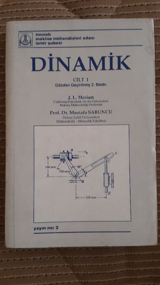 Mhendislik Kitaplar Satlk Dinamik 1 (Cilt1) J.L Meriam ( Mustafa Sabuncu)