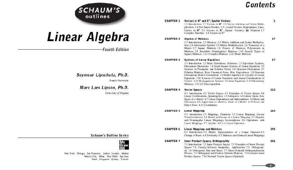 Matematik Kitaplar Satlk Linear Algebra