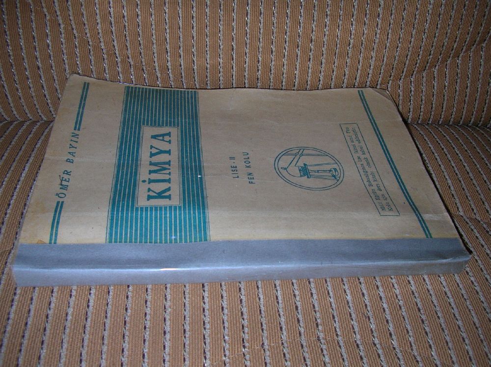 Lise, lkokul Ders Kitaplar Satlk 1967 Basm Lise 2 Kimya Ders Kitab ( mer Bayn )