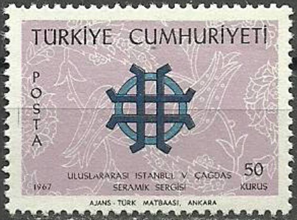 Pullar Satlk 1967 Damgasz Uluslararas Seramik Sergisi  Serisi