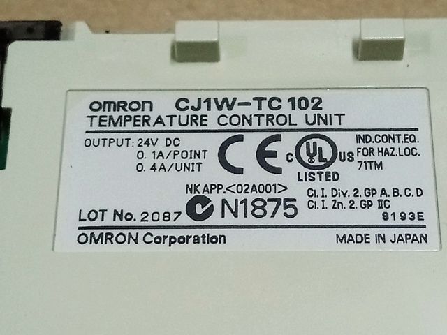 Dier Elektrik Malzemeleri OMRON Satlk Cj1W-Tc102 Temperature Control