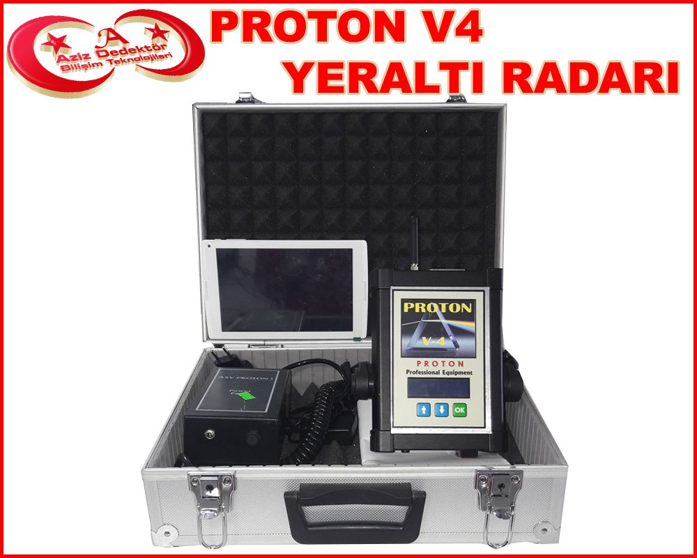 Dedektr PROTON V4 Yeralt radar Satlk kinci El Toprakalt Grntleme Cihaz