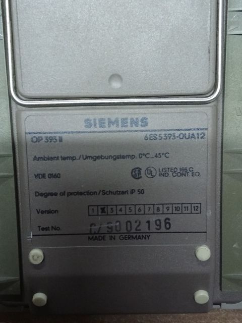 Dier Elektrik Malzemeleri Satlk Semens 6Es5393-0Ua12 Op 393-I Operator Panel