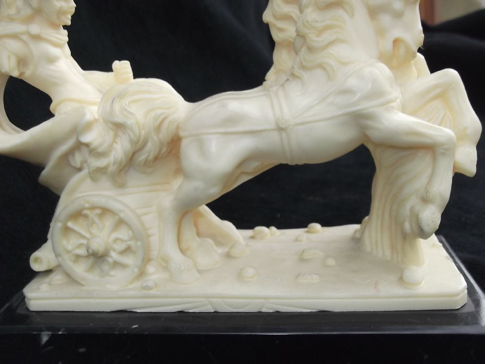 Dier Dekorasyon Malzemeleri Mermer porselen skma hekel Satlk Roma atl arabal savac heykel