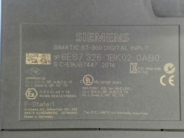 Dier Elektrik Malzemeleri 6Es7326-1Bk02-0Ab0 Satlk Siemens Simatic S7 6Es7 326-1Bk02-0Ab0 D 24xdc24V