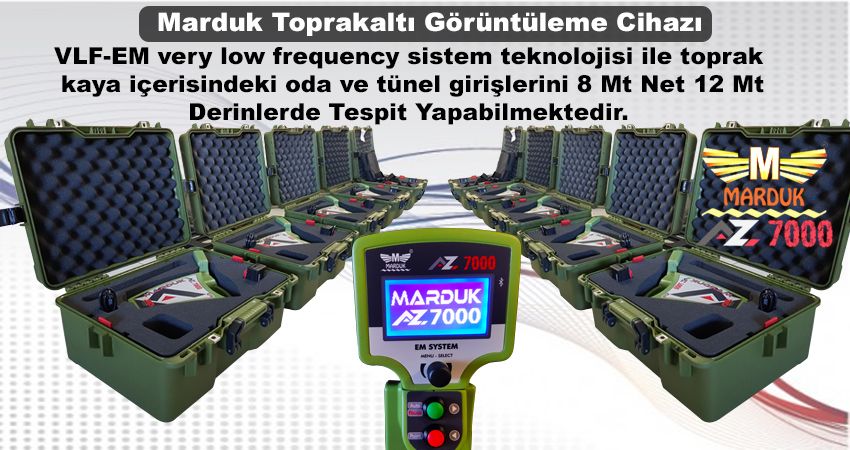 Dedektr Marduk az-7000 Yeralt radar Satlk Temiz Sfr Ayarnda Grntl Sistem