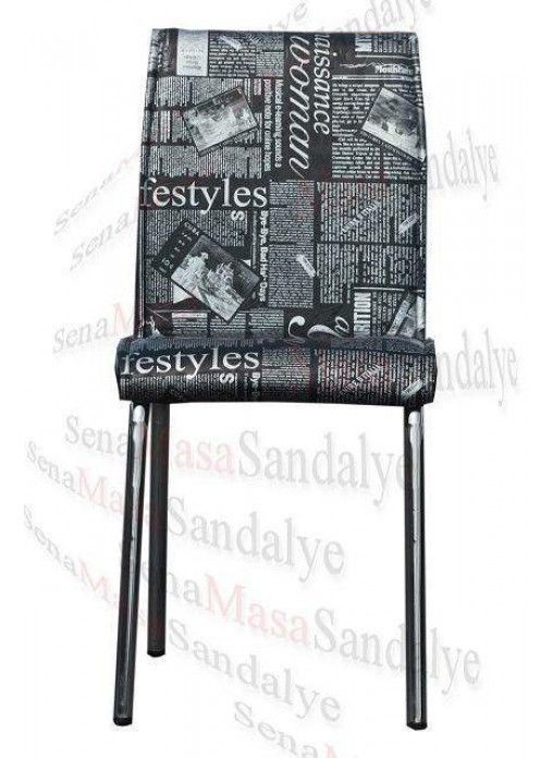 Masa ve Sandalyeler Satlk Petli Metal Sandalye