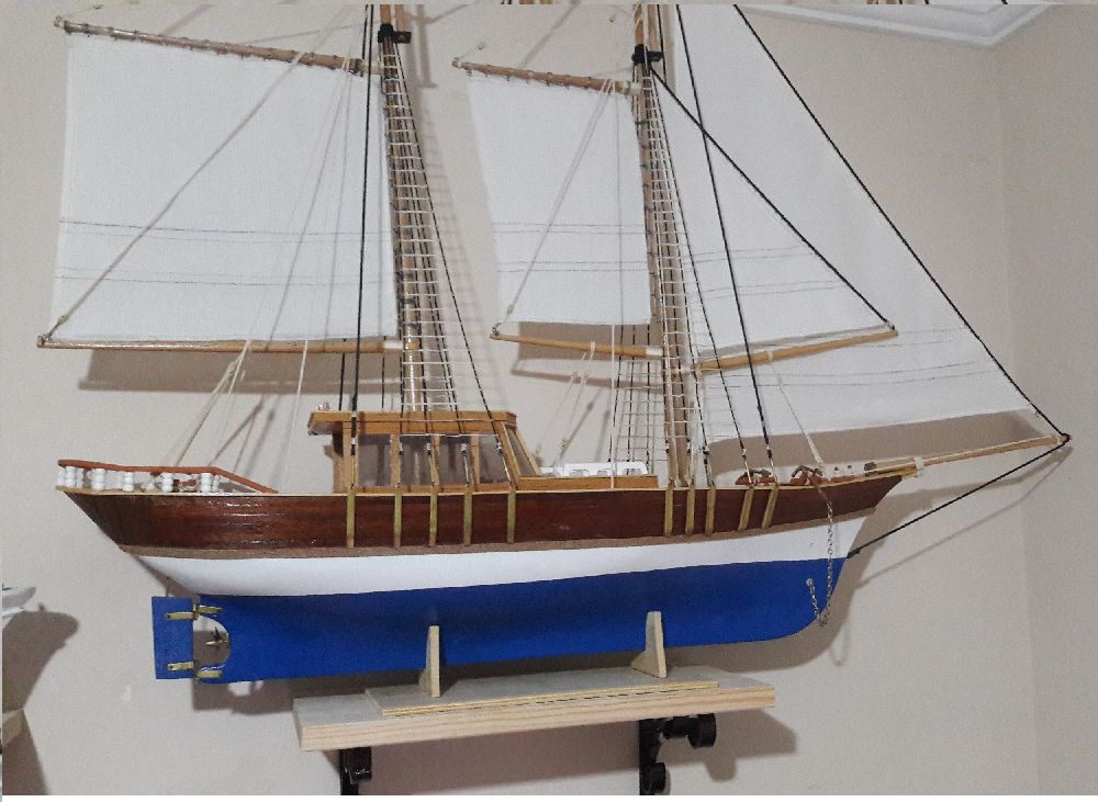 Gemi Maketleri Gezi Teknesi Satlk Bodrum Guleti Harika El ilii Boy 110 Cm
