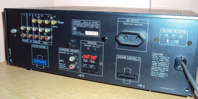 Hoparlr, Anfi ve Ses sistemi Satlk Sony Ta-D505 Stereo Amplfer