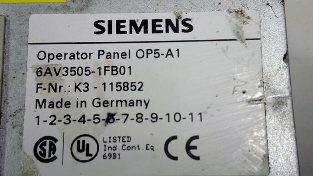 Dier Elektrik Malzemeleri Satlk Siemens 6Av3505-1Fb01 Panel