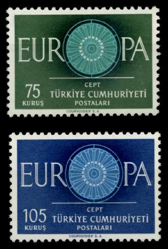 Pullar Satlk 1960 Damgasz Avrupa Cept Serisi
