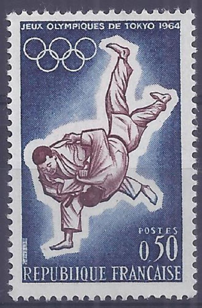 Pullar Satlk Fransa 1964 Damgasz Tokyo Olimpiyat Oyunlar Seri
