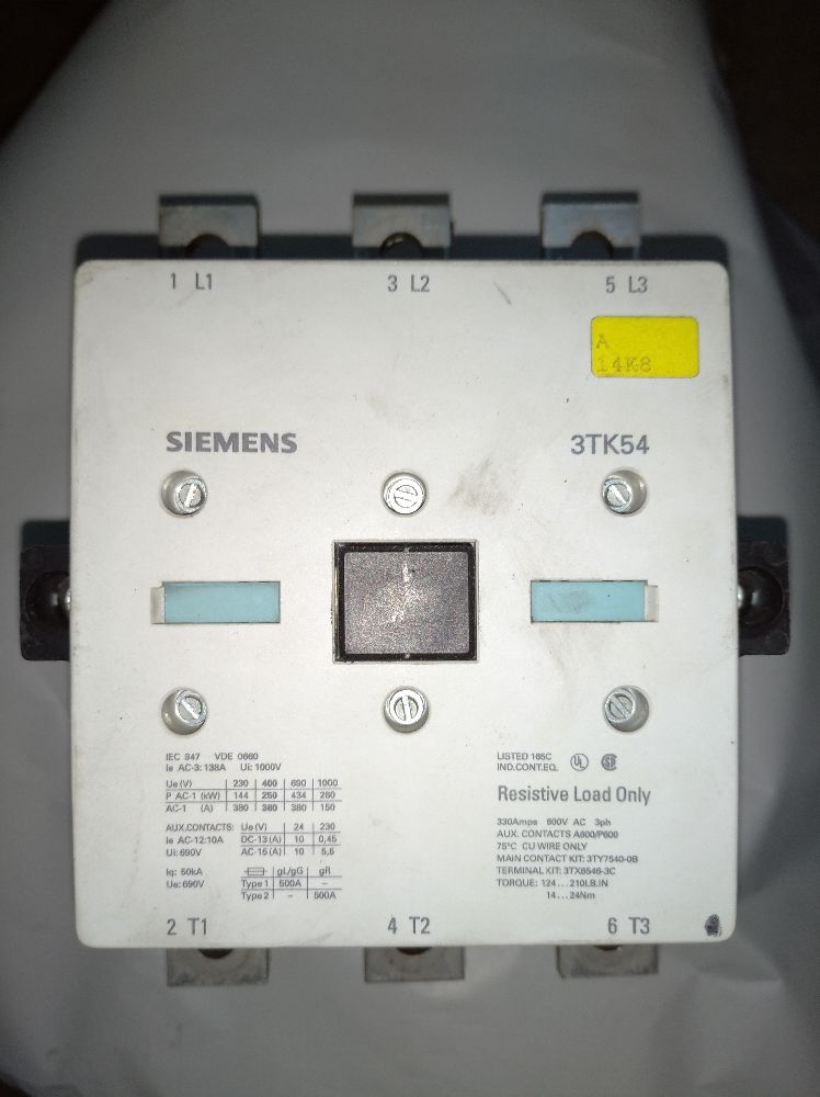 alterler Siemens Satlk 250 kw Kontaktr