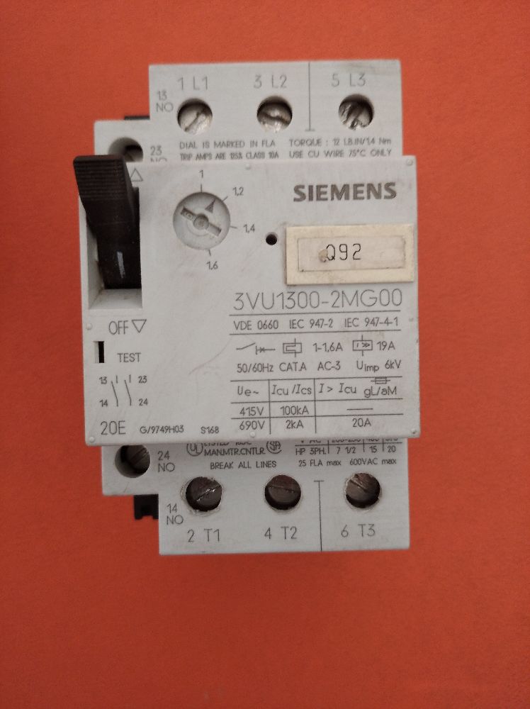 alterler Siemens 3VU1300-2MK00 Motor koruma alteri Satlk Siemens motor koruma alterleri