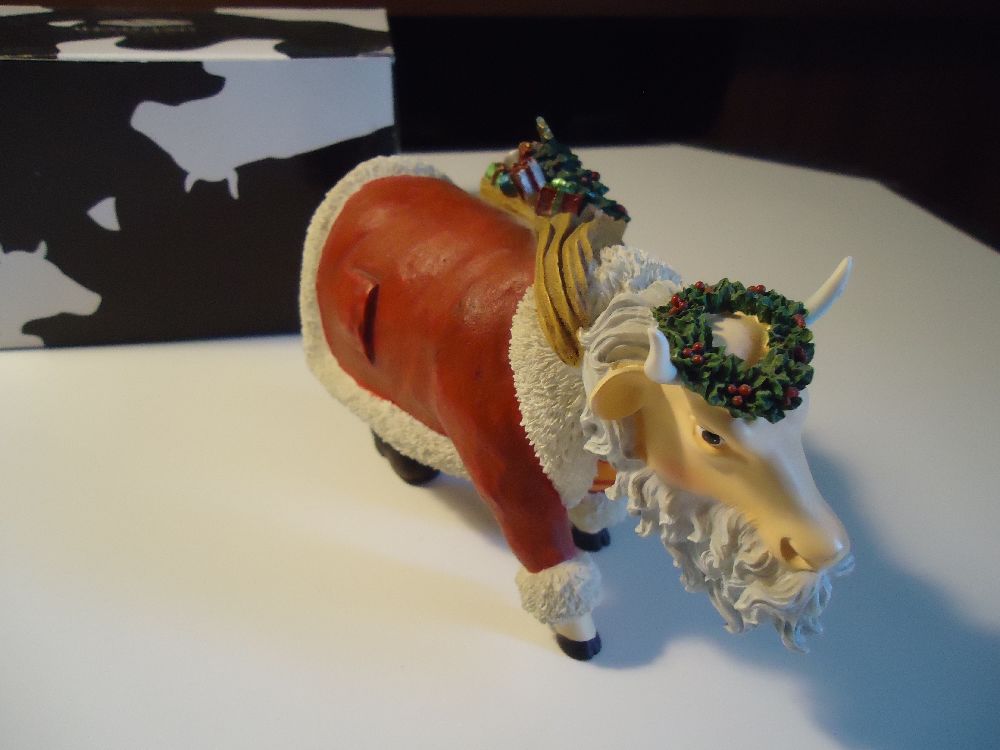 Dier Dekorasyon Malzemeleri Biblo Satlk Cowparade Christmas Pack Yeni Kutusunda