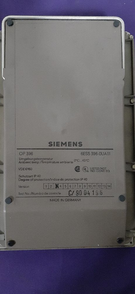 Invertr Touch Screen Satlk Siemens 6Es5 396-0Ua11