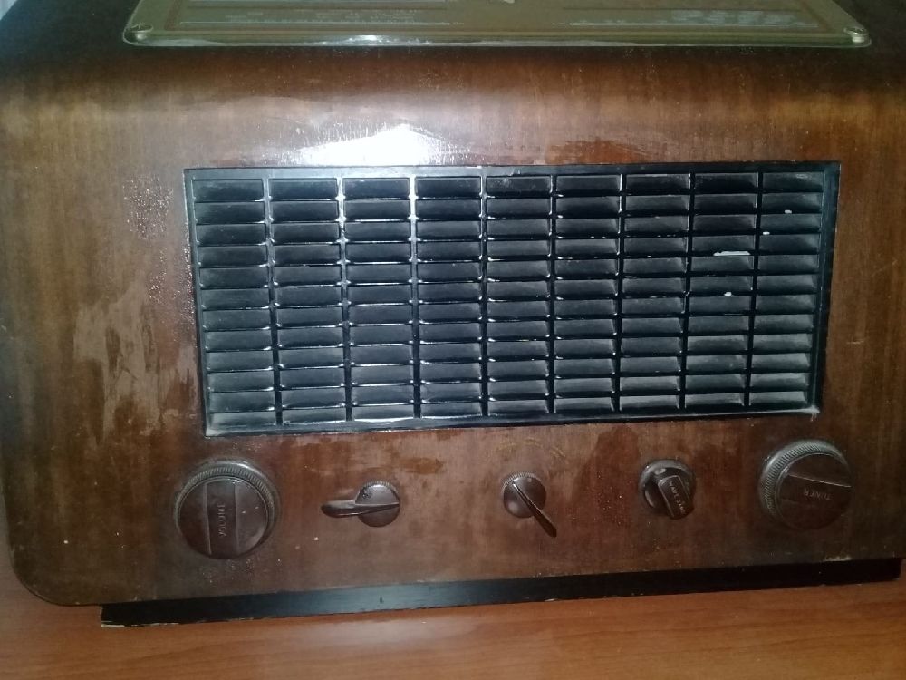 Radyo Satlk Marconi M 49 (1948) Antika Radyo