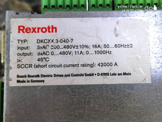 Dier Elektrik Malzemeleri Satlk Dkcxx.3-040-7 Rexroth Servo Drive