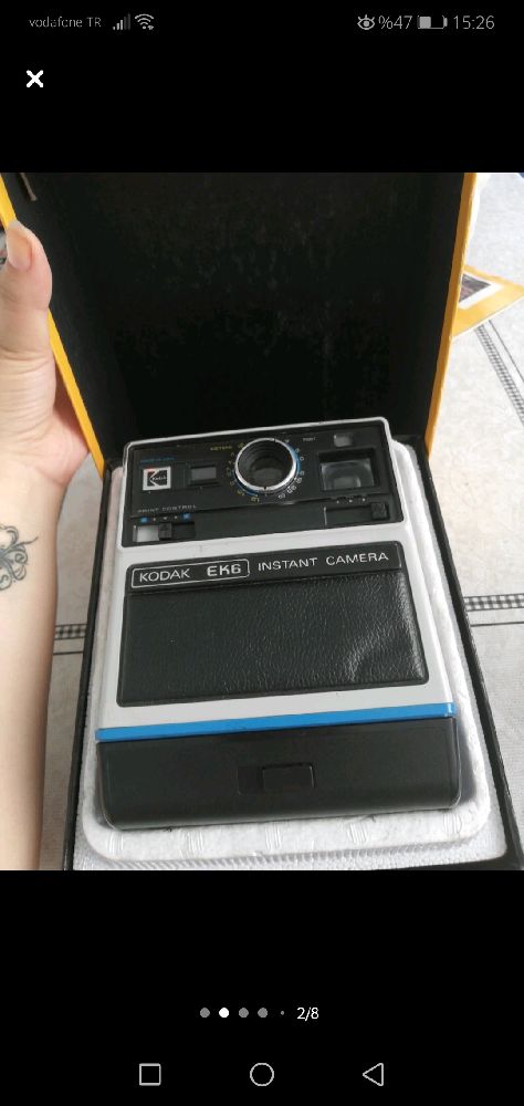 Fotoraf Makinesi Kodak Satlk Antika ipak fotoraf makinesi