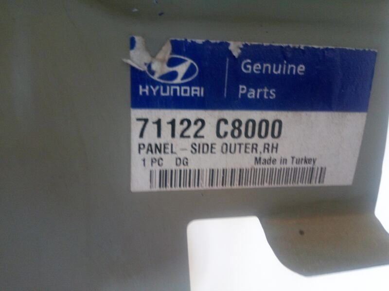 Oto Dier Yedek Paralar Satlk Hyundai Sa n Yan Panel Orjinal 71122C8000