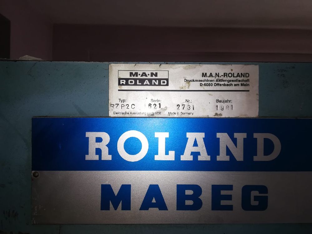Bask Makinalar Man Roland 64x90 ift Renk Satlk Temiz ift Renk 64x90 Roland