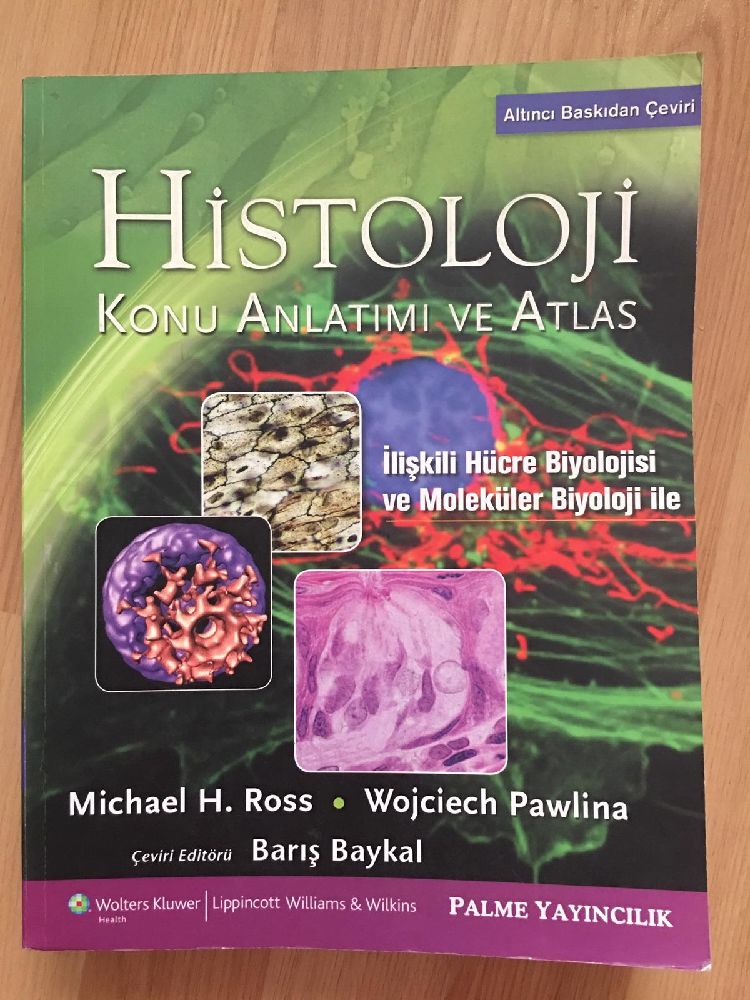 Tp Kitaplar Tp Kitab Satlk Lippincott Histoloji Konu Anlatm ve Atlas