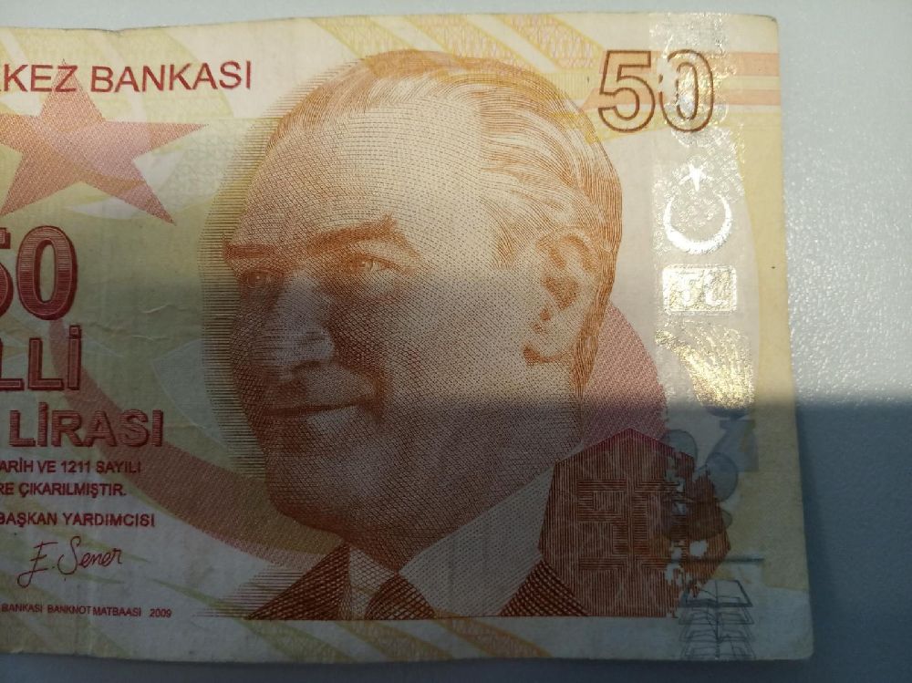 Paralar Trkiye Hatal Basm Para Satlk Hatal Basm 50,00 Tl