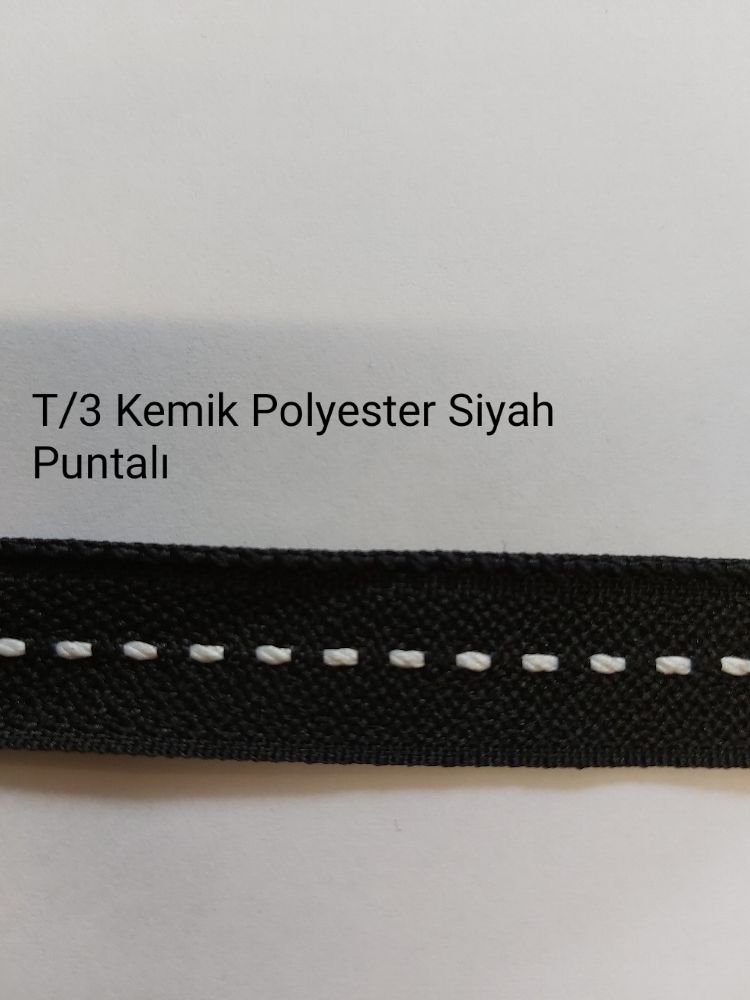 Kategorisi olmayan her ey Satlk T/3 Kemik Siyah Puntal Polyester