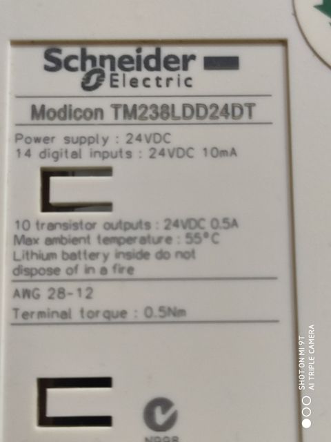 Dier Elektrik Malzemeleri Schneider Satlk Tm238Ldd24Dt Cpu Plc M238 24Io 24Vdc