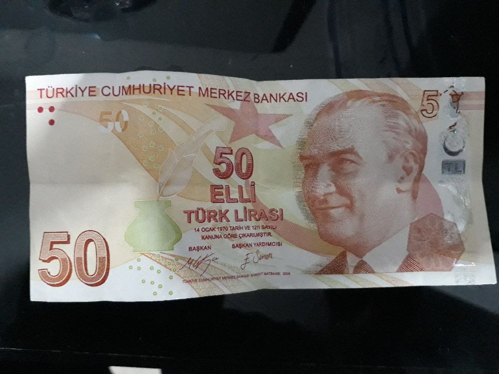 Paralar Trkiye 50 tl para Satlk Koleksiyon