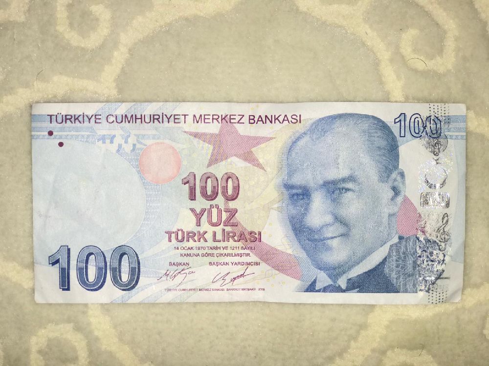 Paralar Satlk Trkiye de ilk merkez bankas Hatal 100tl