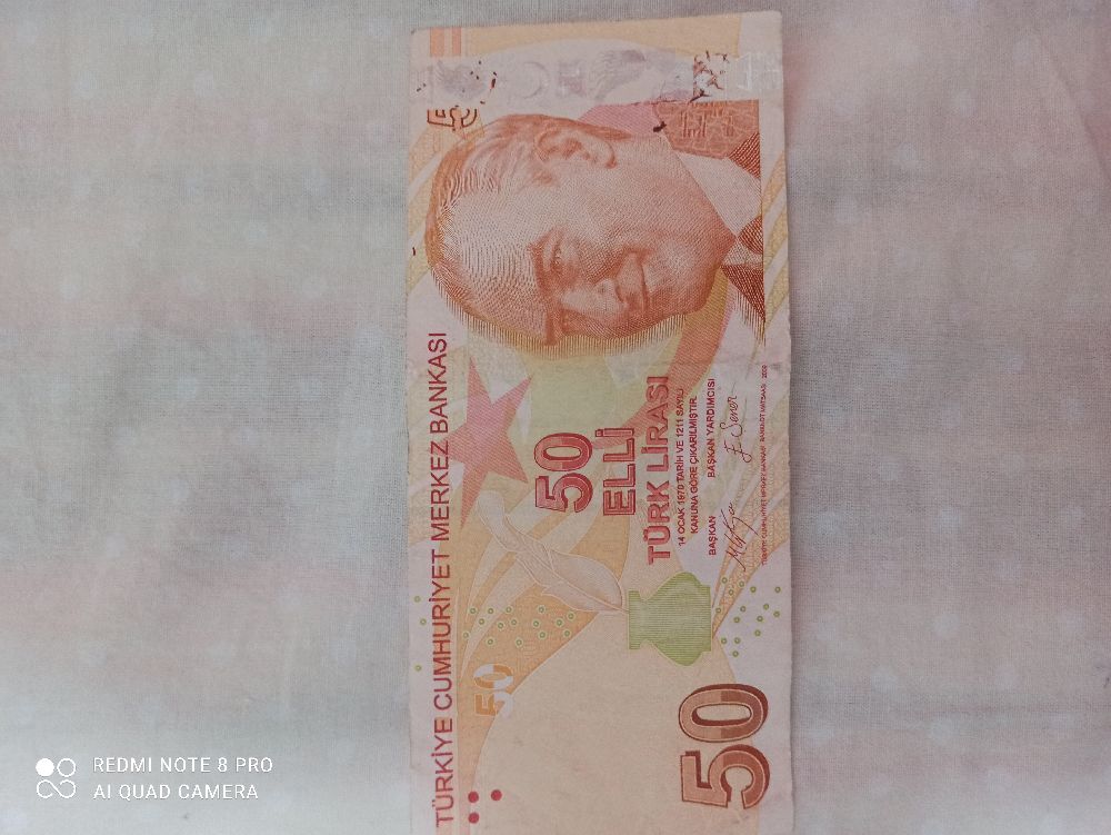 Paralar Turkiye Satlk Hatal 50 ₺