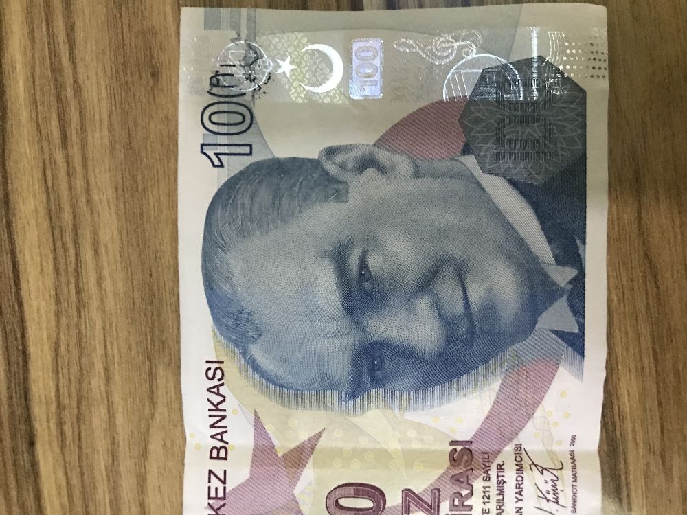Paralar Trkiye Satlk Merkez bankas hatal 100 tl