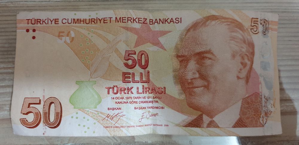 Paralar Trkiye Kat Para Satlk Hatal Basm 50 Tl