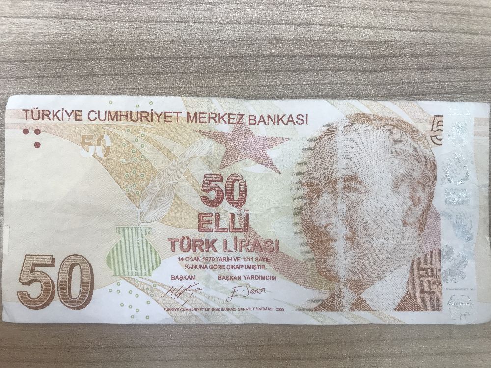 Paralar Trkiye Satlk 50 Tl Hatal Basm