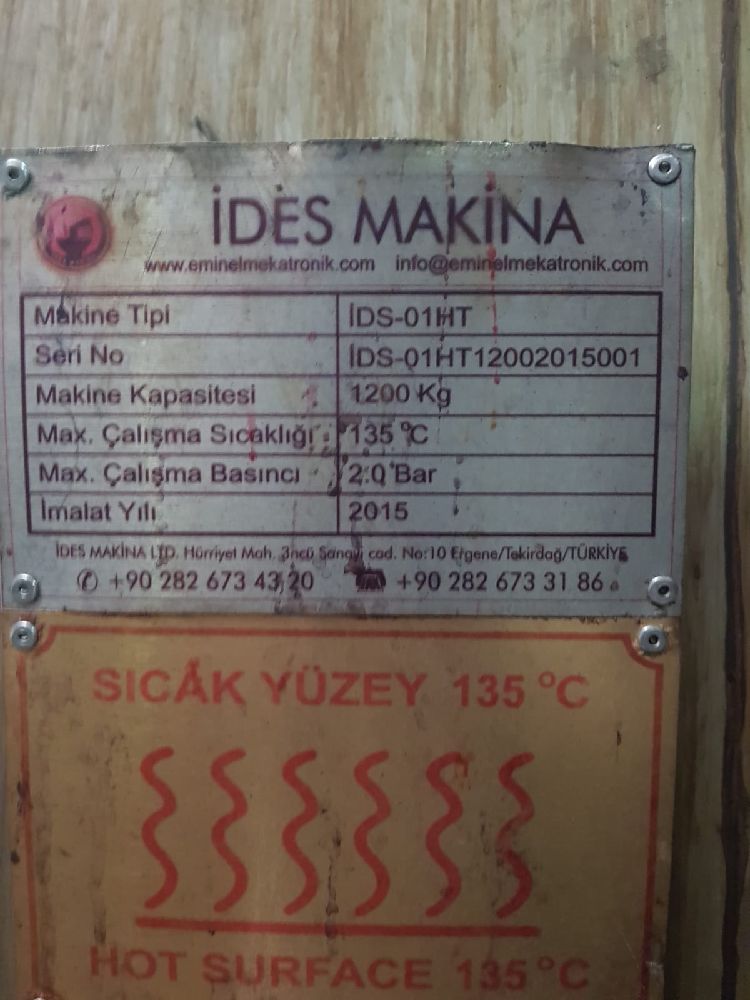 Boyama Makinalar (Tekstil) Boyama makinesi Satlk des marka 1200 kg ht boyama 200 kg gz 2014-2015