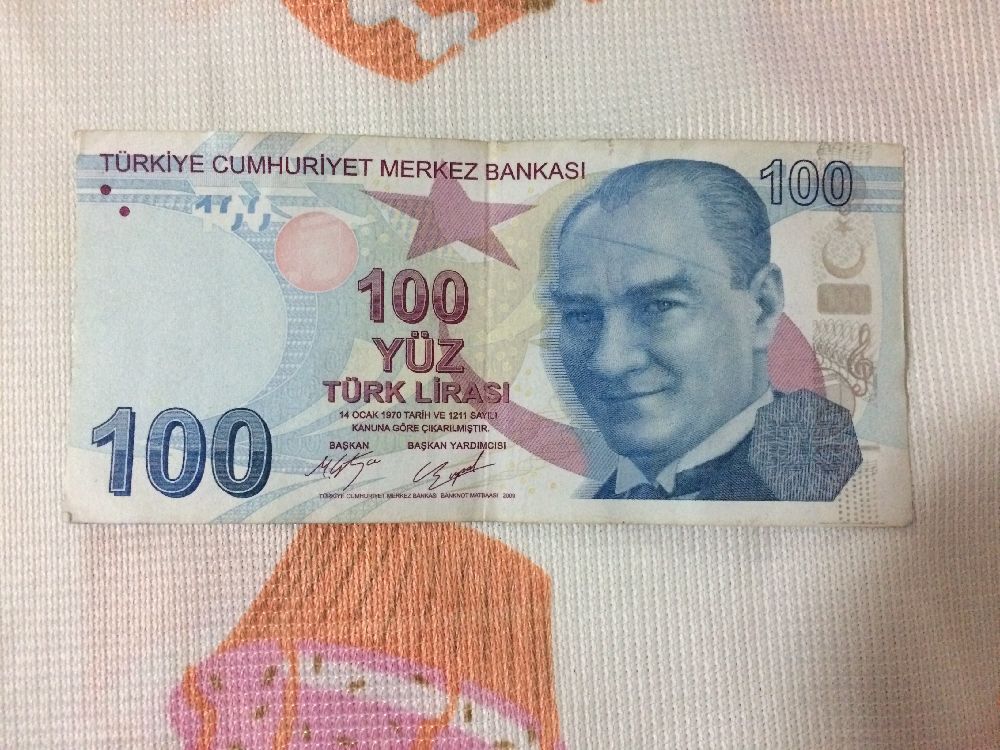 Paralar Trkiye Kat para Satlk Hatal basm 100 lira