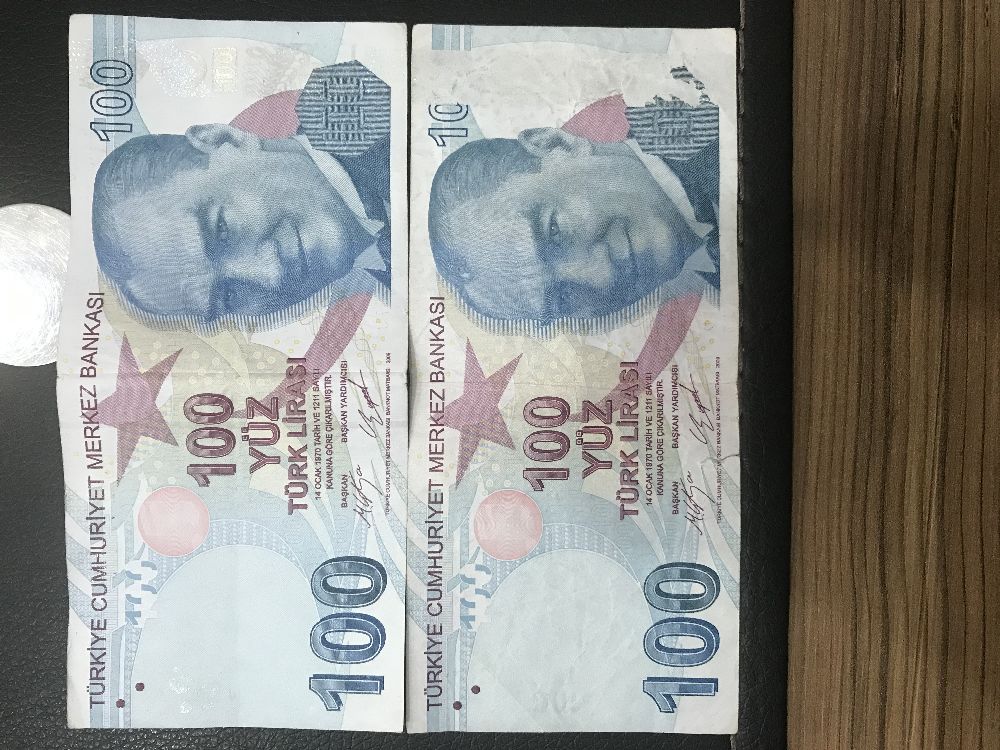 Paralar Trkiye HATALI BASIM 100 TL Satlk Bankadan ekilen Hatal Basm Orjinal 100 Tl