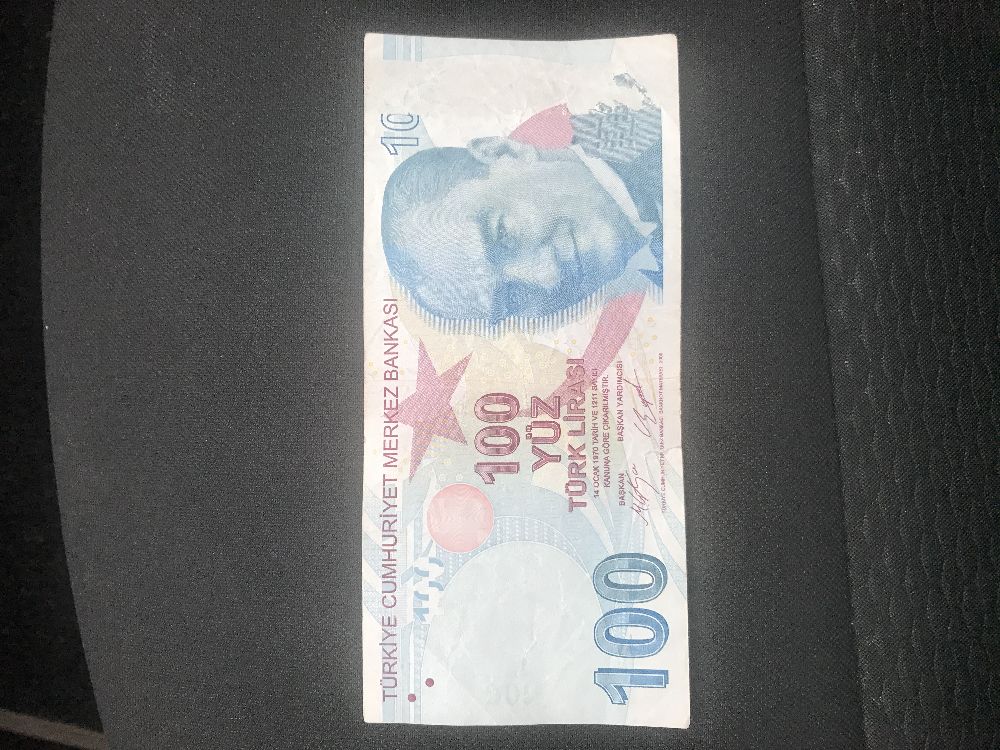 Paralar Trkiye HATALI BASIM 100 TL Satlk Bankadan ekilen Hatal Basm Orjinal 100 Tl